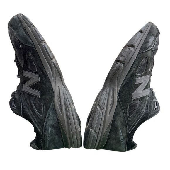 New Balance 990V4 Triple Black Running Shoes M990BB4 Men Size 14 4E Made in the - Picture 6 of 10